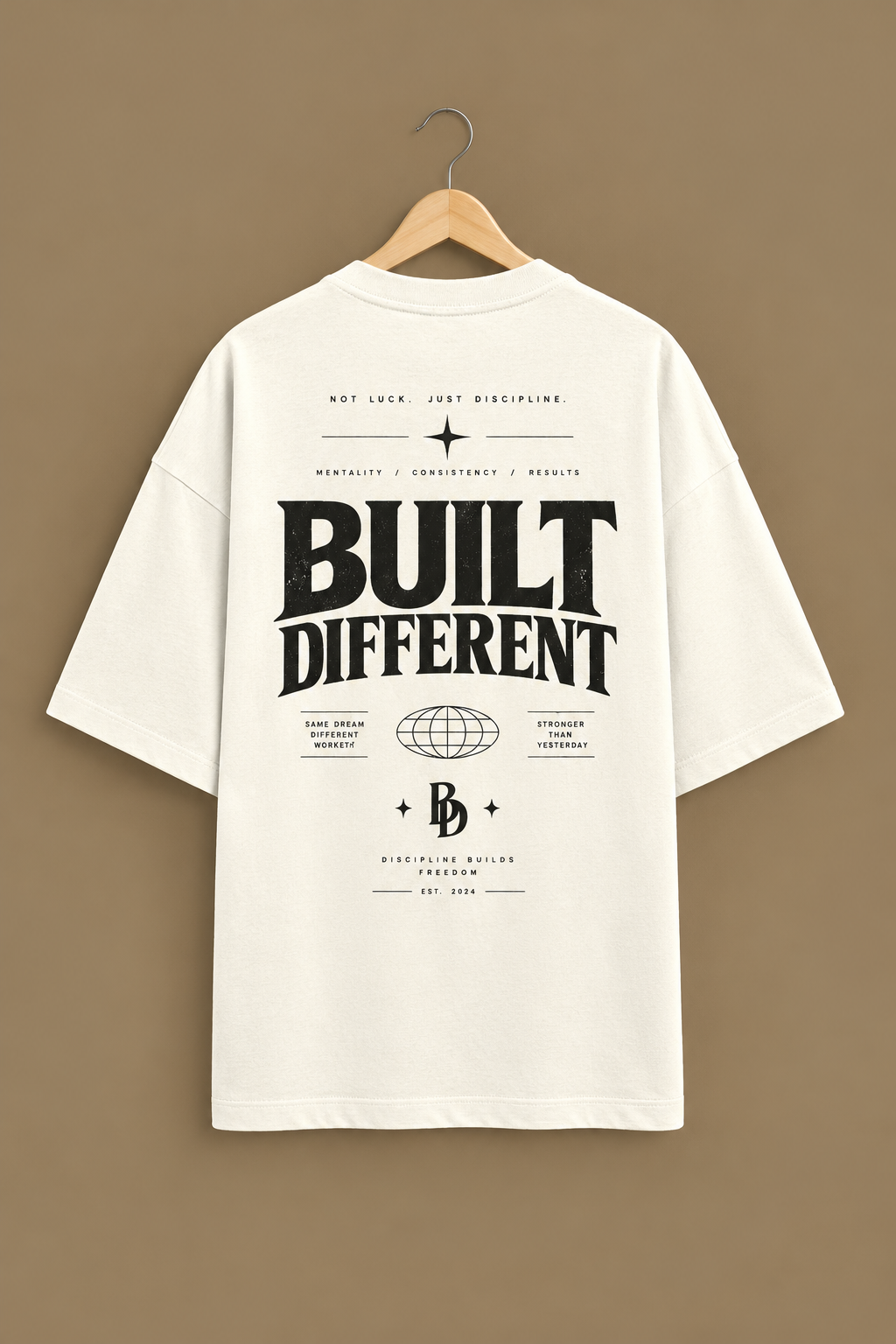 'Built Different' Unisex Terry Oversized Tee
